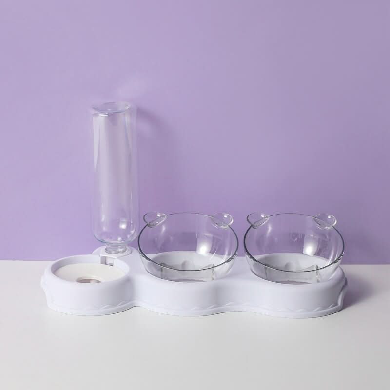 Norvo | 3-i-1 matingstasjon med drikkedispenser & hevet skål