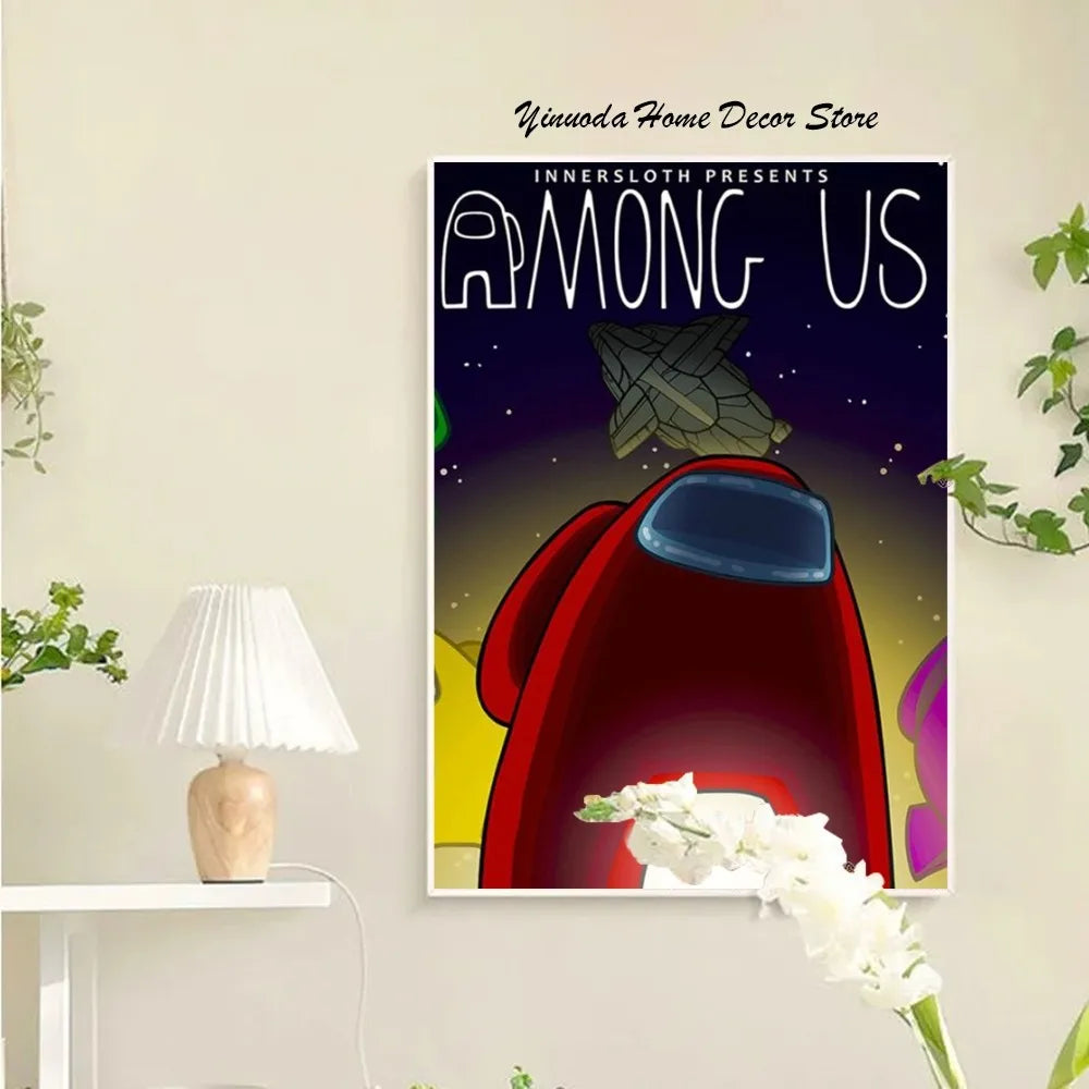 Norvo Among Us Plakat Veggkunst Hjemmeinnredning Rominnredning Digital Maleri Stue Restaurant Kjøkken Kunst