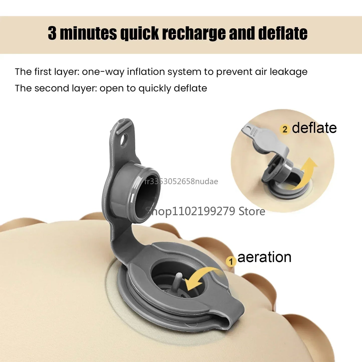 Norvo | TrekBreeze Camping Liggeunderlag Selvinflaterende | 12 cm Tykk | Med Fotpumpe & Kan Koble Sammen | Ultralett & Vanntett