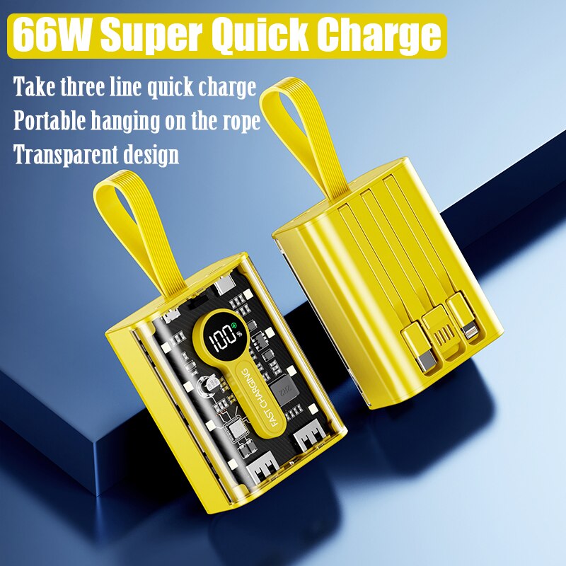 Norvo | Transparent Insight Hurtigladings Powerbank