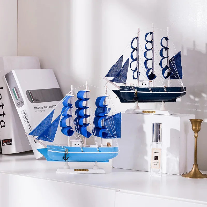 Ny Treseilende Båtmodell Kontor Stue Dekorasjon Håndverk Maritim Dekorasjon Kreativ Modell Hjem Dekorasjon Bursdagsgave