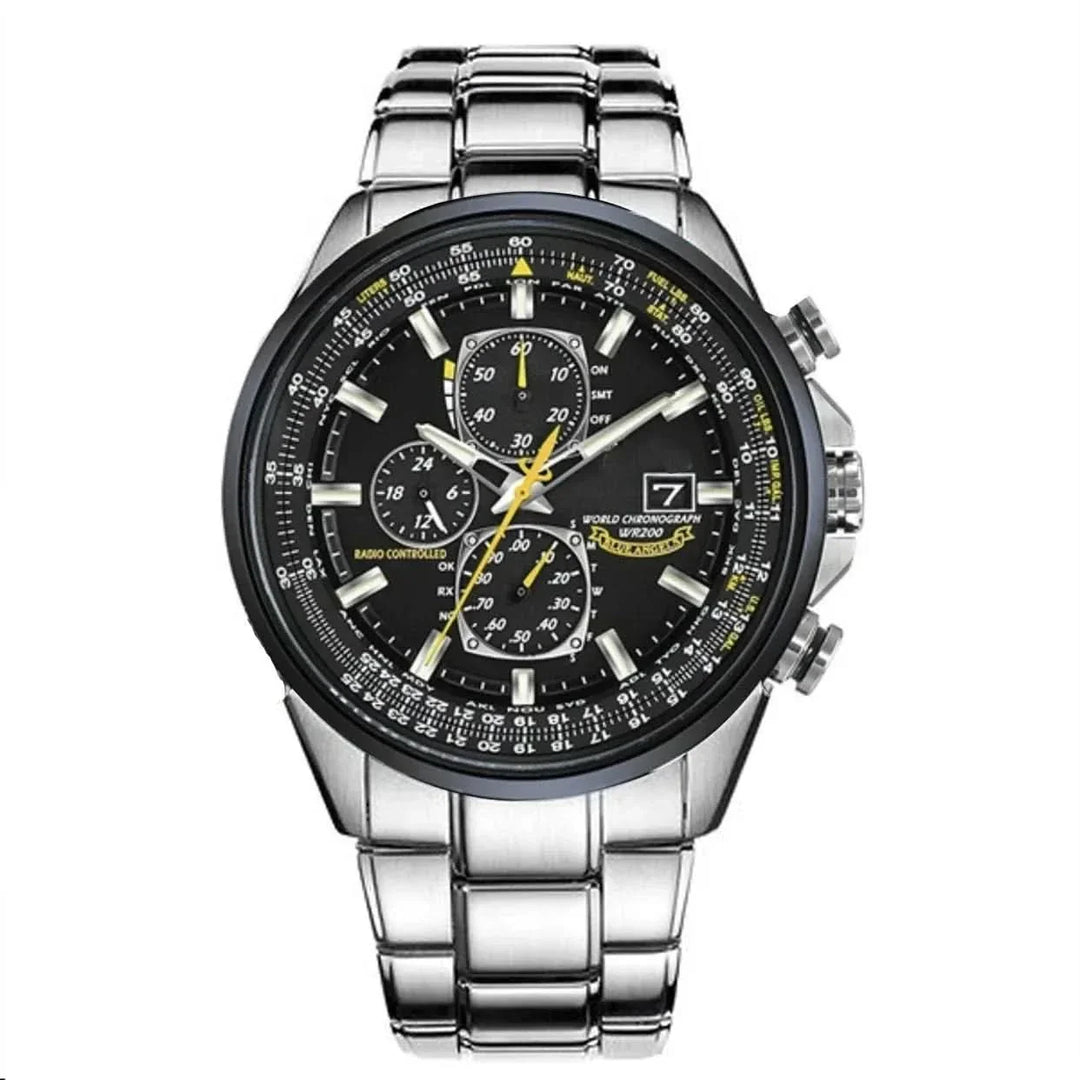 Norvo | Herre's Rustfritt Stål Chronograph Klokke med Kalender