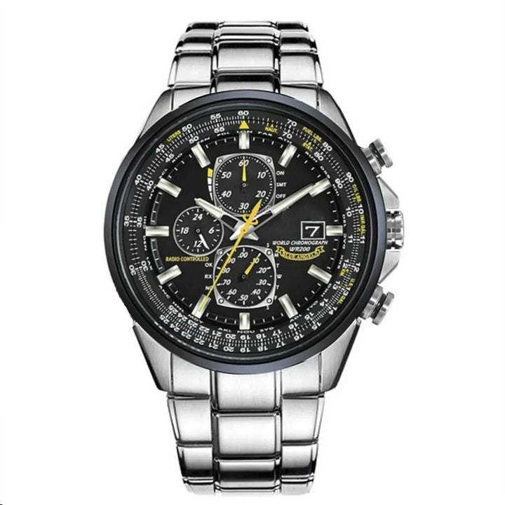 Norvo | Herre's Rustfritt Stål Chronograph Klokke med Kalender