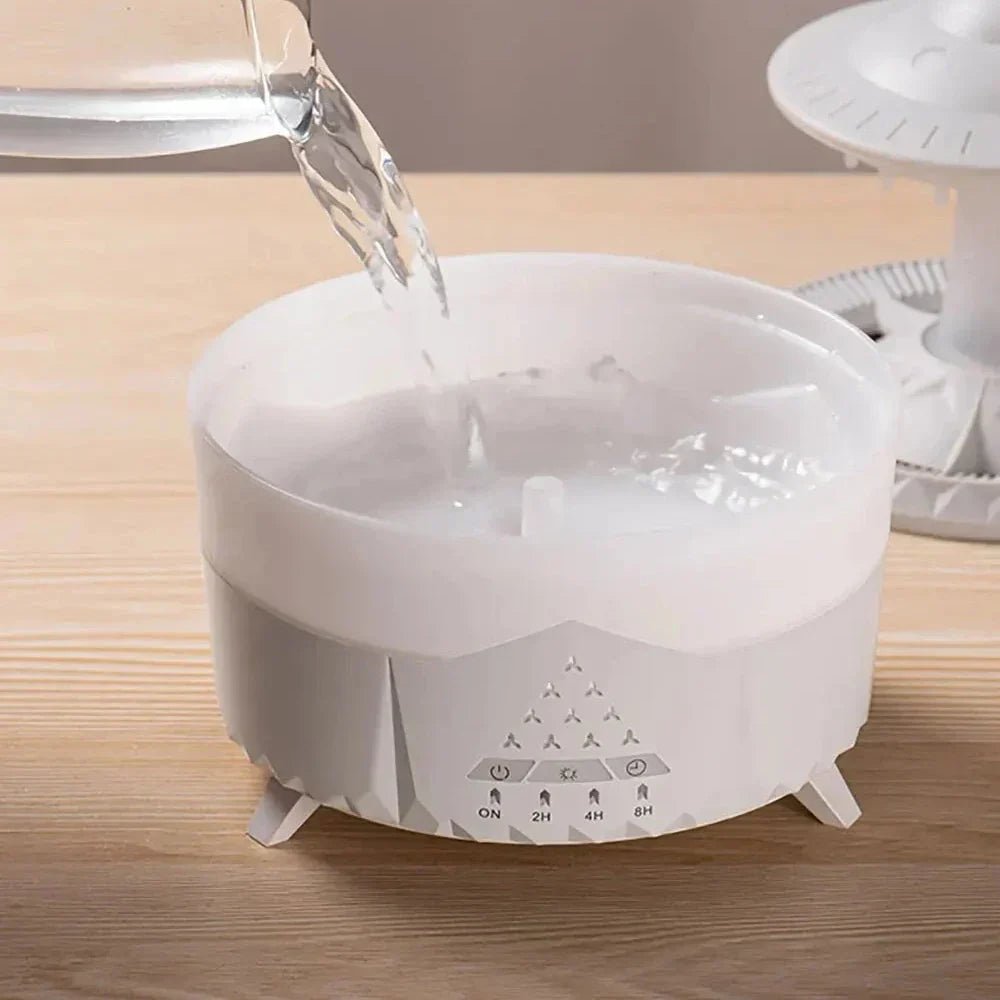 Norvo | UFO Luftfukter | Ultralyd Aromaterapi Diffuser med Fjernkontroll - Grosven