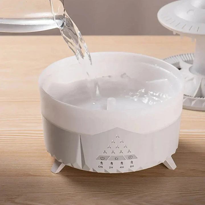 Norvo | UFO Luftfukter | Ultralyd Aromaterapi Diffuser med Fjernkontroll - Grosven