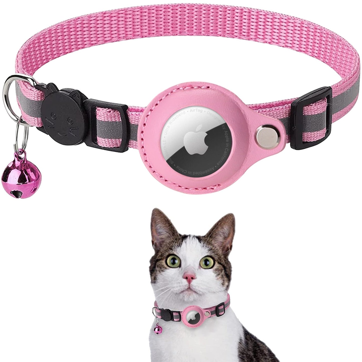 AirTag Kat Sporingskrage - GPS Finder & Anti-Tap