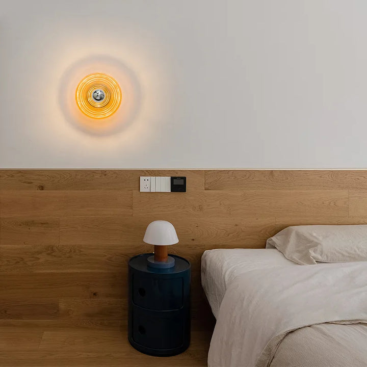 AquaGlow Vegglampe – LED-belysning med bølgemønster Norvo