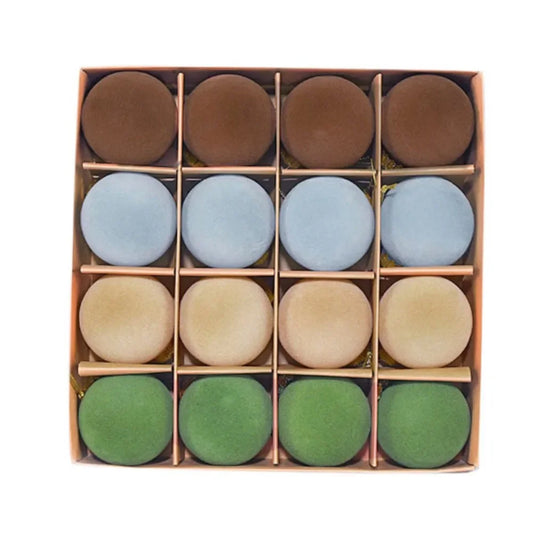Velvet jul dekorasjoner baller sett - dekorative sfærer for tre & ferie dekor, elegant festlig aksent 16PCS 6cm (2,3 tommer)