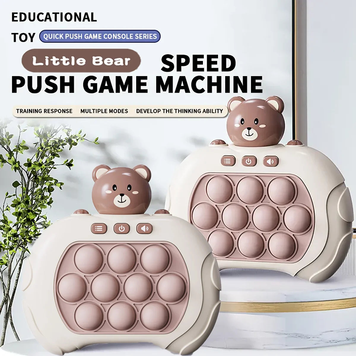 Speed Push Decompression Puzzle Game Console - Engasjerende Klemmeleketøy for Tenåringer og Voksne, Utvikler Koordinasjon og Problemløsningsevner