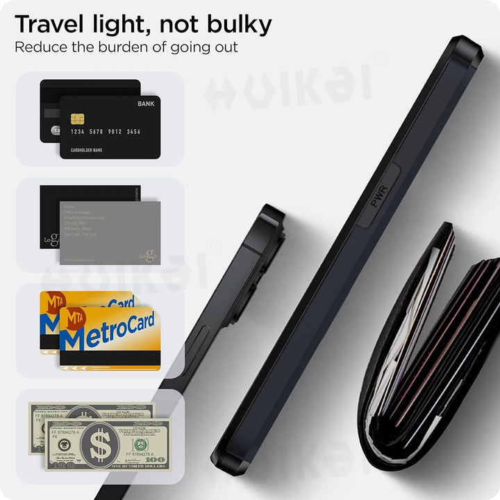 Norvo | LuxShield iPhone-deksel med kortlomme | Slank design | Kortoppbevaring | Beskyttelse og stil