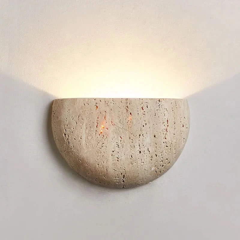 Norvo | Stone Wall Lamp – Retro Wabi-Sabi LED Lys