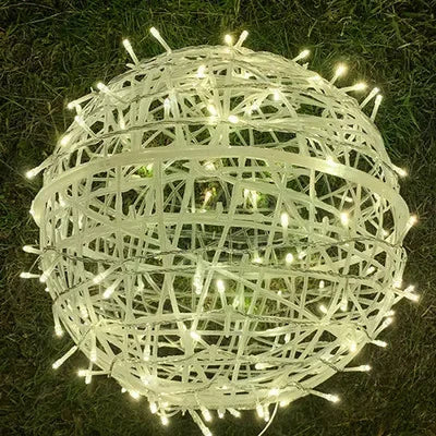 LED Rattan Ball String Lights – Dekorativ utendørs belysning for hager og fester | Norvo