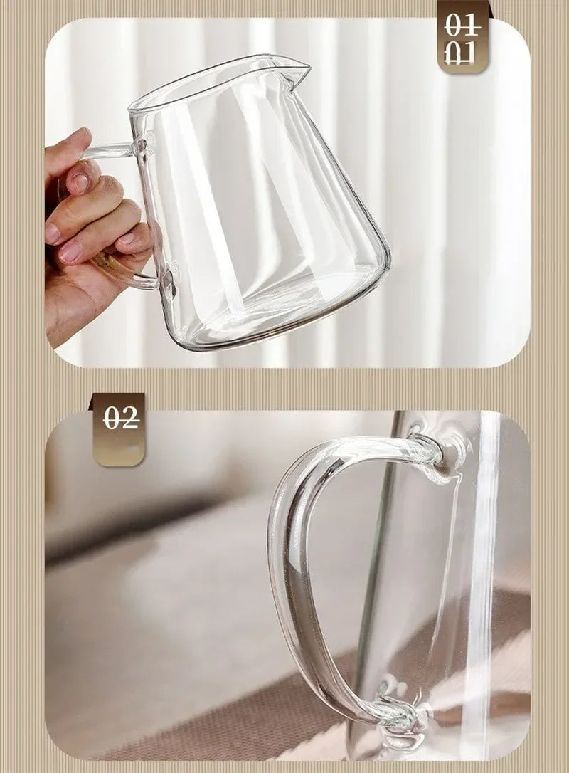 Norvo | 450ml-950ml Varmeresistente Glass Tekanne – Rustfritt Stål Te-sil, Blomstekanne for Kung Fu Te-servise, Puer- og Oolong-te