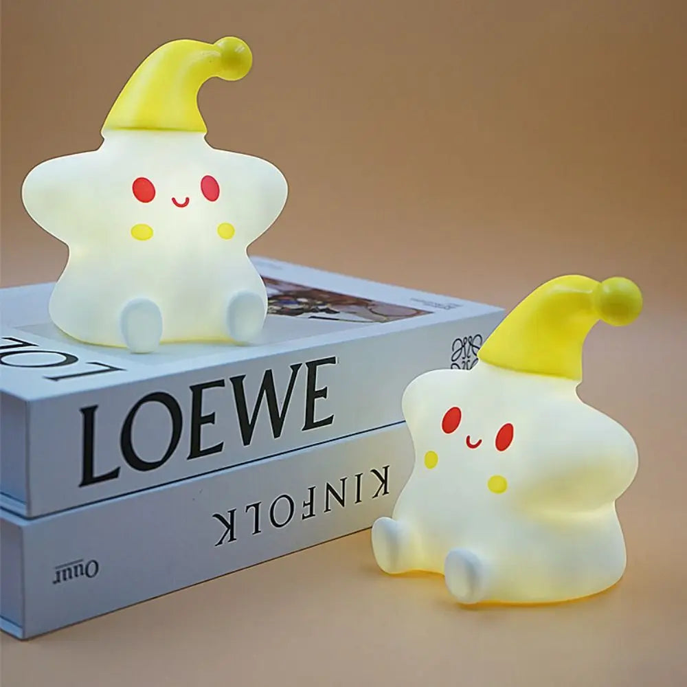 Norvo | Glad Liten Stjerne LED Silikon Nattlampe