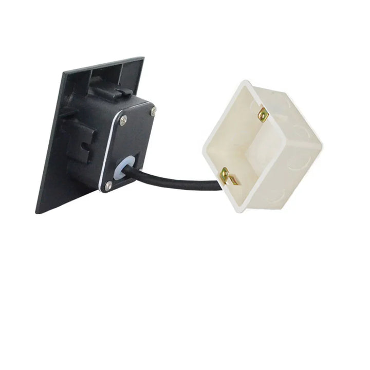 Norvo | Moderne vanntett IP65 LED innfelt vegglampe for utendørs belysning - 3W innebygd trinn- og trapp-balkongportal lys