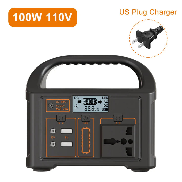 Norvo | 100W 24,000mAh Bærbar Strømstasjon med LiFePO4 Batteri – PowerGo