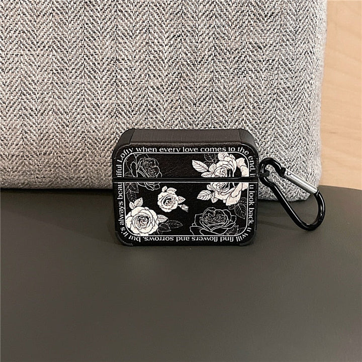 Norvo | Kunstnerisk Blomst Lær Airpods Etui