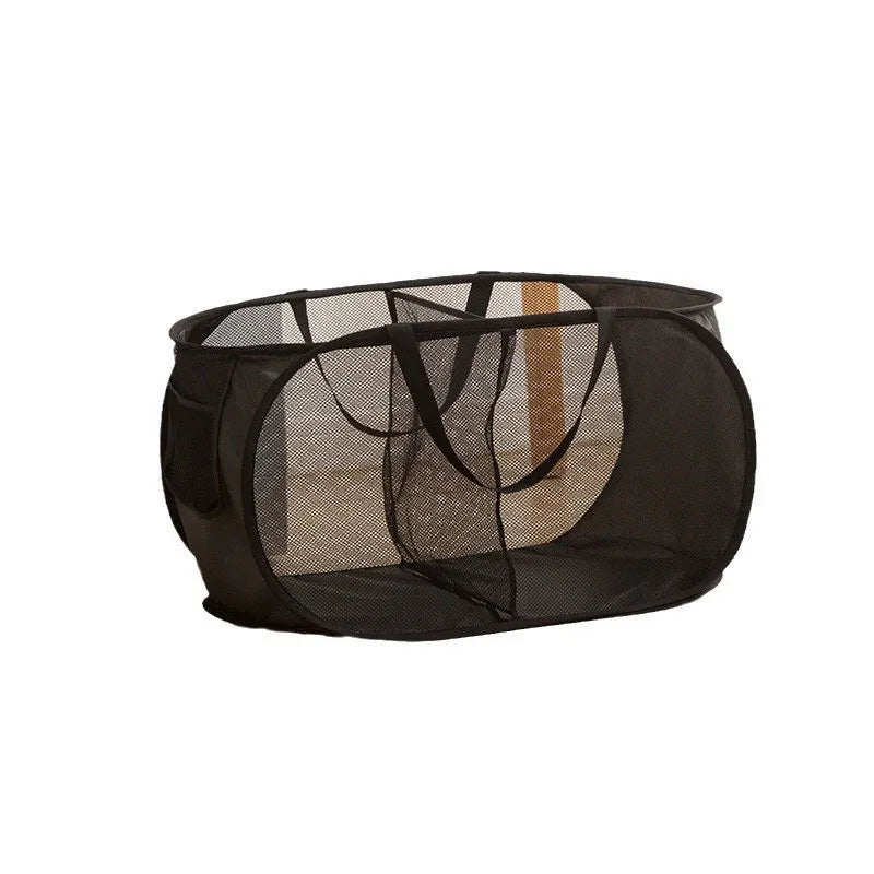 Norvo | Vaskekurv Faltix | Pop-Up Design | Med Lommepose & Forsterket Ramme | Enkel eller med Dobbel Separasjon