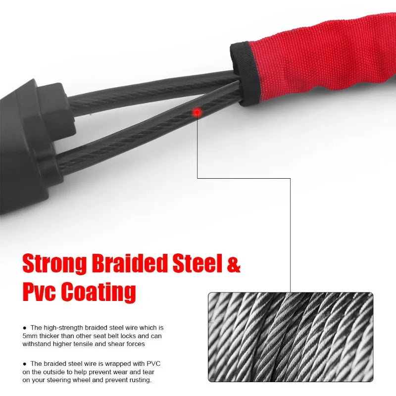 Norvo | Bilrattlås med belteuttak