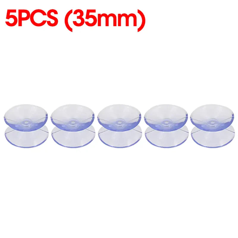 Norvo | 5/20PCS Dobbelt-sidede plast sugekopper - Rutsjesikre klare vakuumsugere for glass, bilvinduer, bordplater, DIY såpeholder