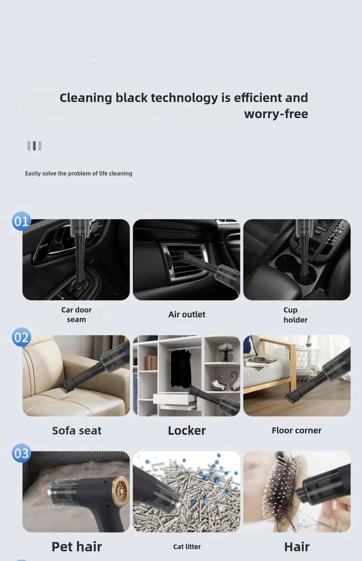 Norvo | Håndholdt suge- og blåse støvsuger