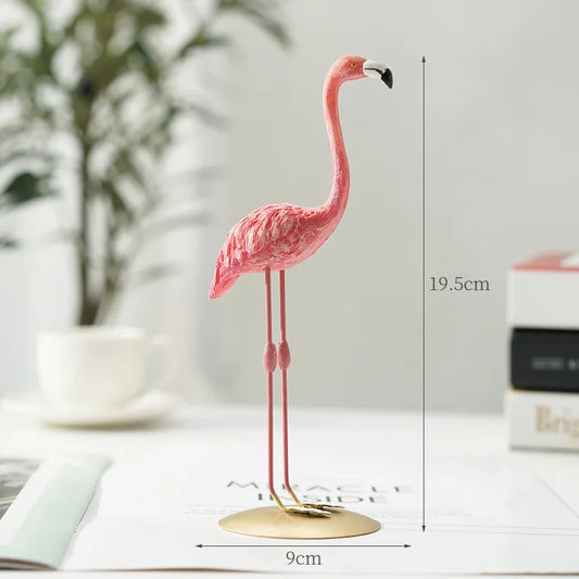 Norvo | Nordisk Flamingo Figur Figur Statue Skulptur Stue Kontor Bryllup Fest Ornamenter Hjem Dekorasjon Tilbehør