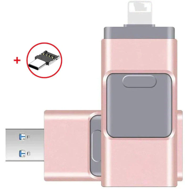 Norvo | DataFlex 4-i-1 Minnepinne – USB-lagring for telefon, nettbrett og PC