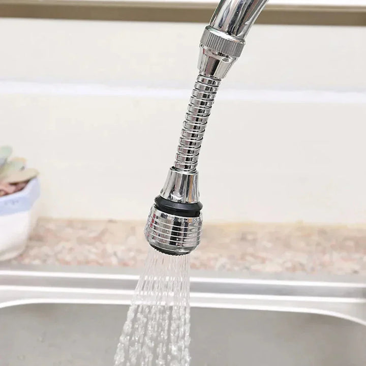 AquaFlex Steel – Rustfritt stål kranforlengelse med 360° rotasjon og vannbesparende funksjon Norvo