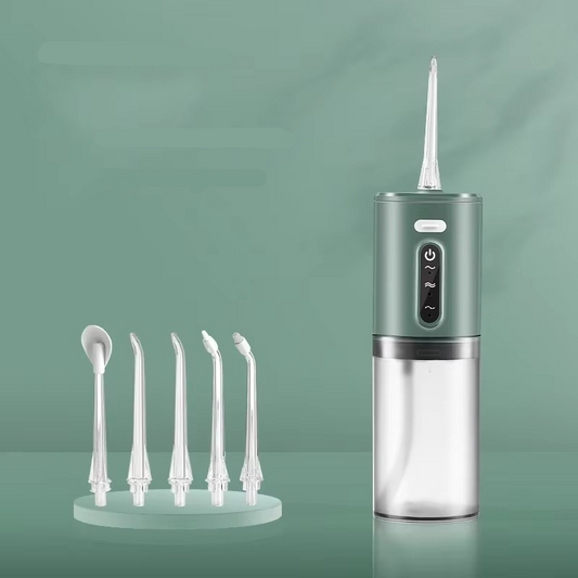 Norvo | Bærbar vannflosser USB oppladbar oral irrigator 9,5 oz elektrisk tannrensker med 3 moduser vanntett