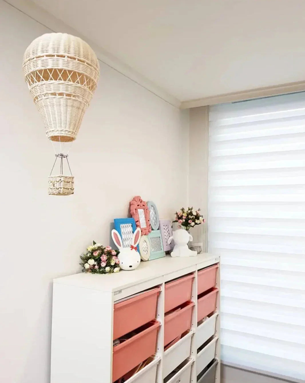 Norvo | Håndlaget Rattan Vevd Ballong Mobil Ornament