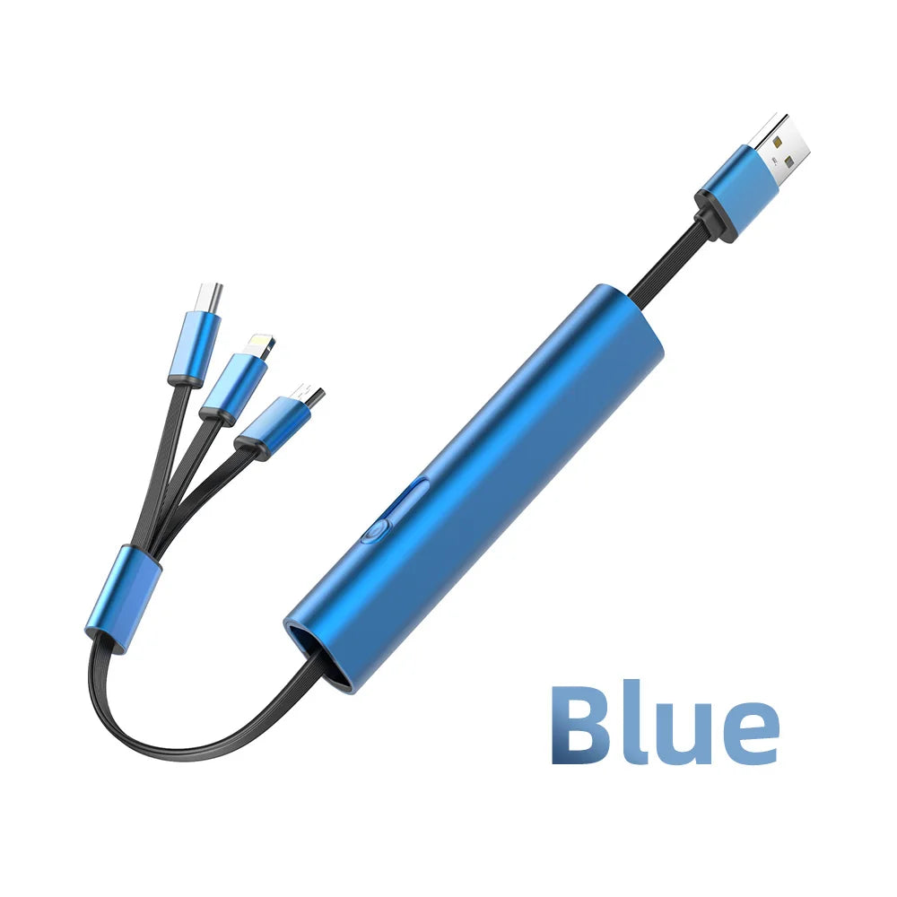 Norvo | 3i1 Metall Anti-Ripe Rask USB Smart Lading Kabel