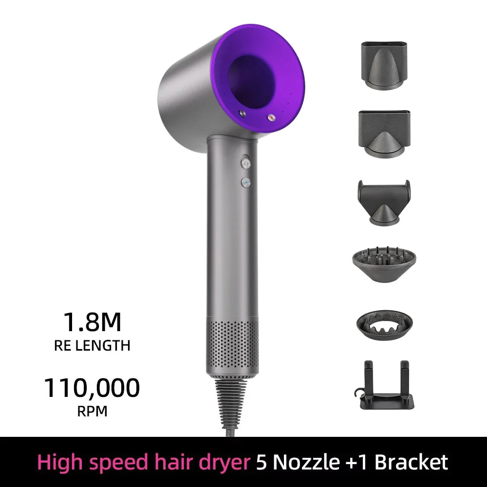 Norvo | Ion Hårføner | 200 Million Negative Ions | Intelligent Temperaturkontroll | 110,000 RPM