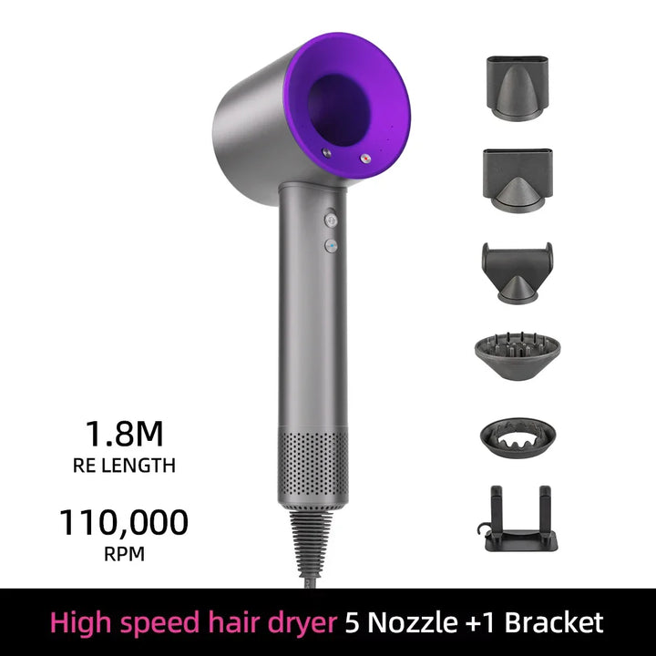 Norvo | Ion Hårføner | 200 Million Negative Ions | Intelligent Temperaturkontroll | 110,000 RPM