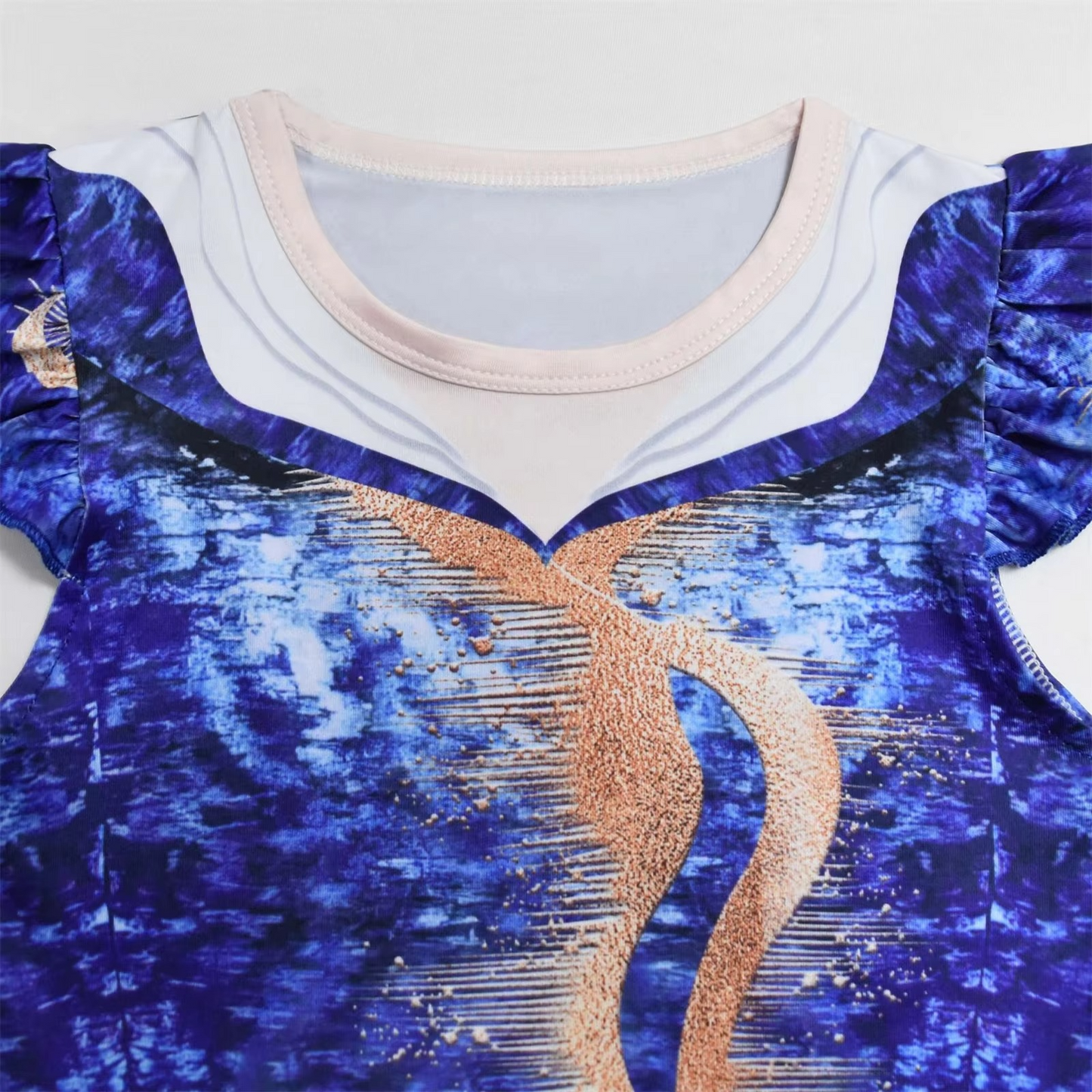 Norvo | Barneheks Kostyme Kjole med Flygende Ermer og 3D Trykt Skjørt for Halloween og Cosplay