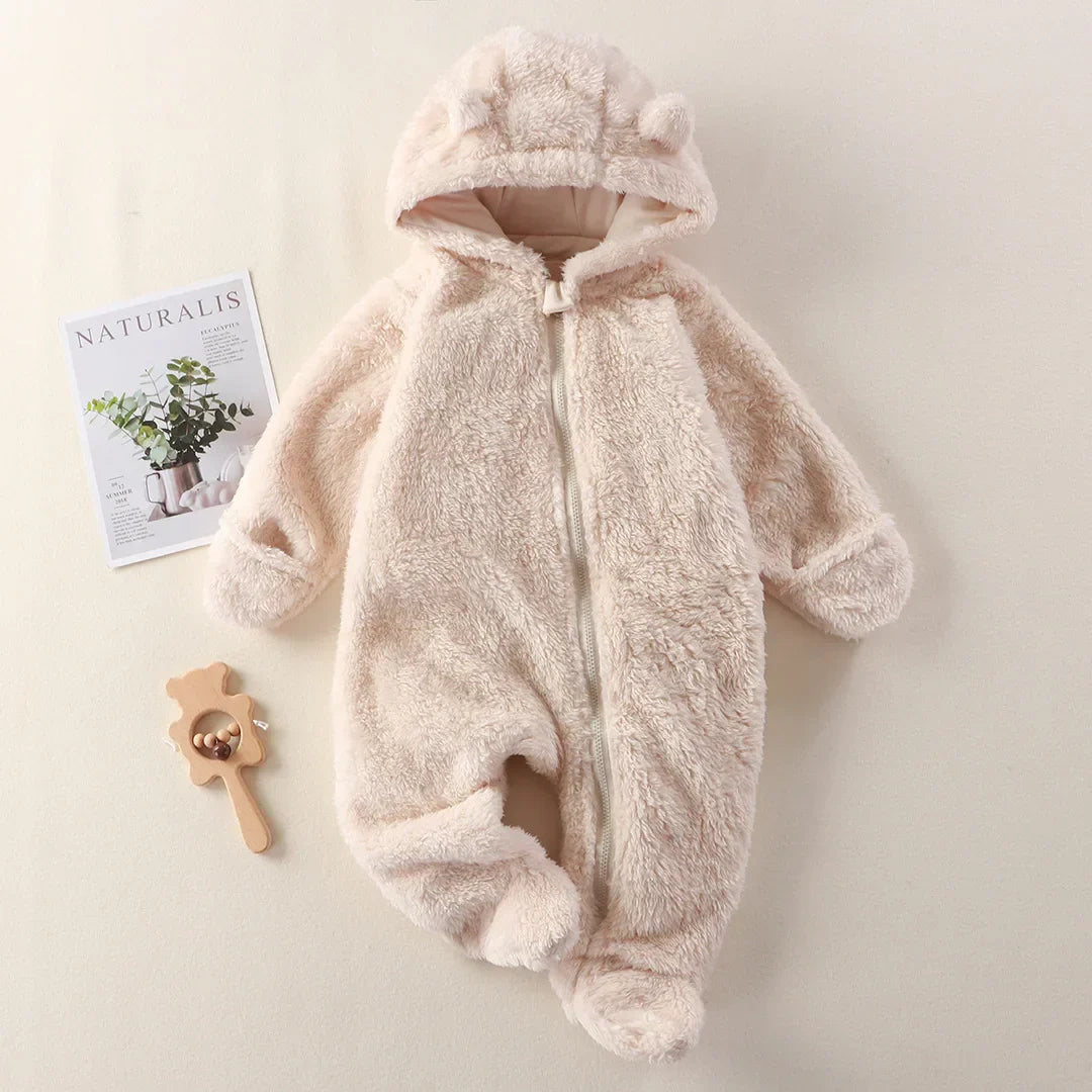 CozyCuddle – Myk Baby Overall med Hette Norvo