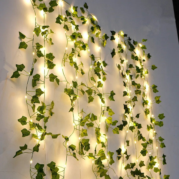 Norvo | Kunstige vinplanter med LED-lamper for oppheng
