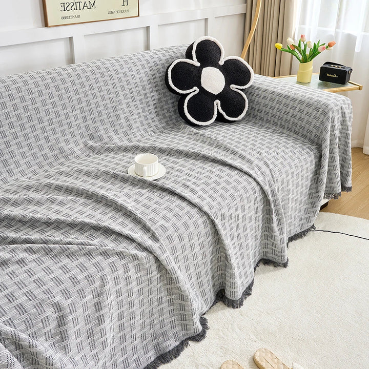 Norvo | Sofateppe kast | Vendbar design & Ekstra stor | Lett å ta vare på & Ripebestandig | CasaLunea