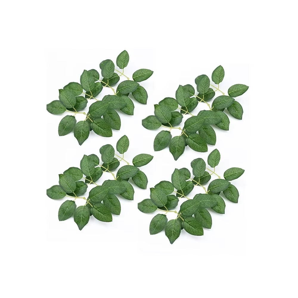 Norvo | Realistiske Røde Kunstige Rosen med Stammer (Pakke med 25/10)