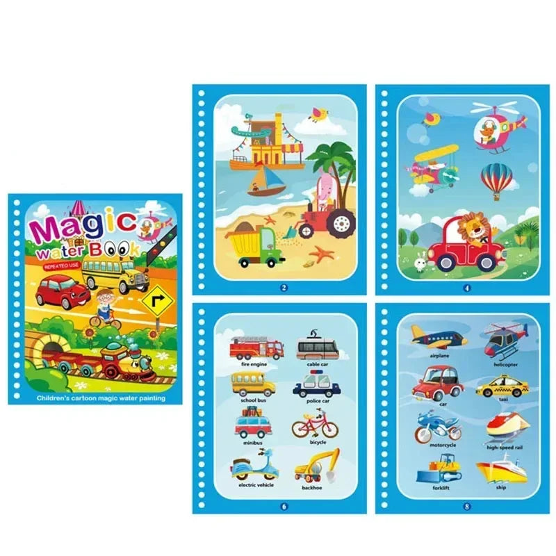 Norvo | Barn Gjenbrukbar Vann Malebok