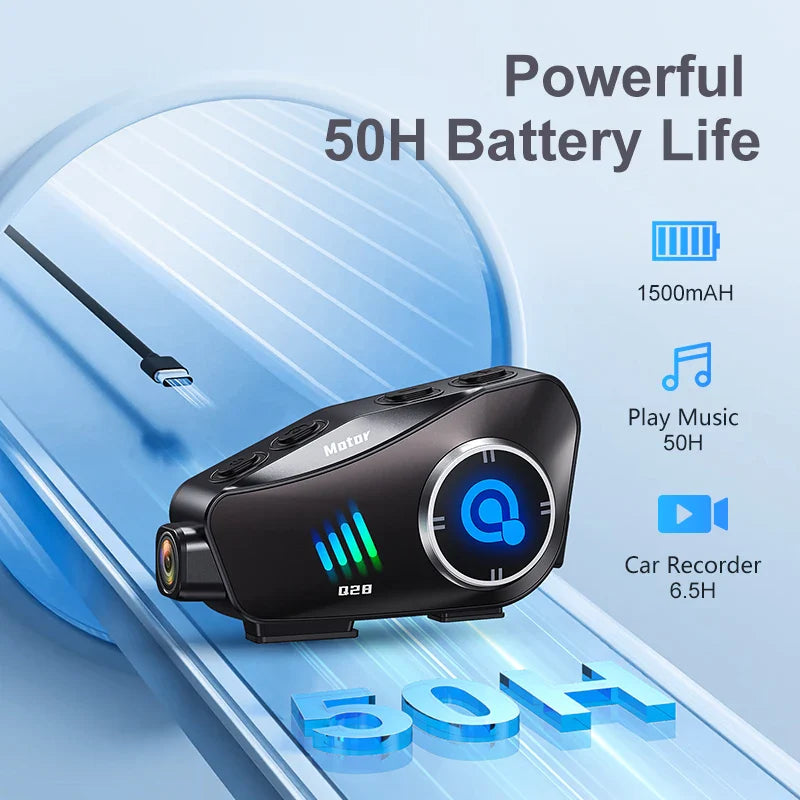 Norvo | Bluetooth Motorsykkelhjelm Kamera 1080P HD Vanntett – ApexRide