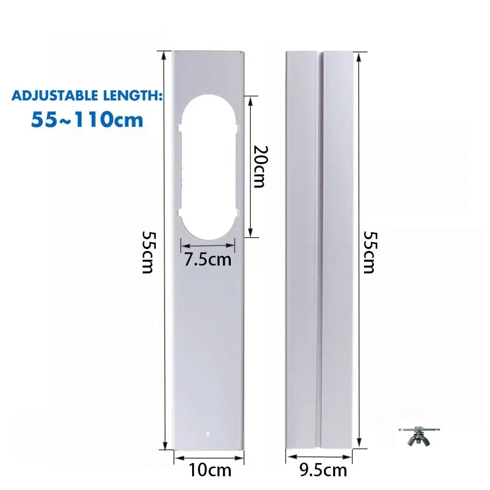 Norvo | Justerbart klimaanlegg-vindu-sett - Skyveplater-vindbeskyttelse (2/3PCS) eller vindusadaptertilkobling (1PCS) - Bærbare tilbehør