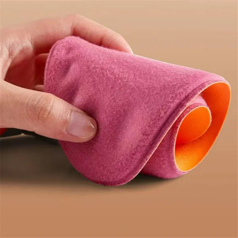 Norvo | Thermostep Selvoppvarmende Såler | Termo Såler med Minneskum | Konstant Varme | For Kvinner & Menn | Rød / Gul