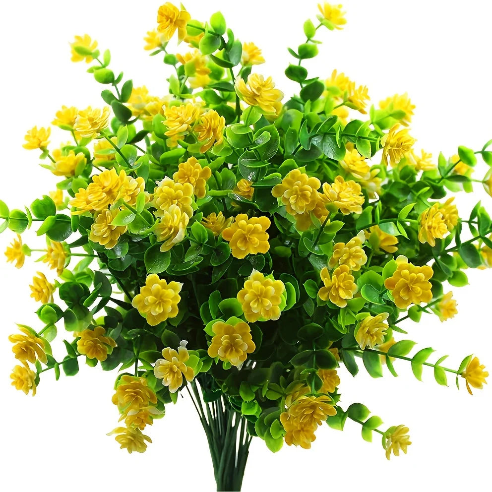 Norvo | Kunstige blomster FloraSun | UV-bestandig og værbestandig | Hengende dekorative planter for hage og balkong | Enkel pleie og eviggrønn