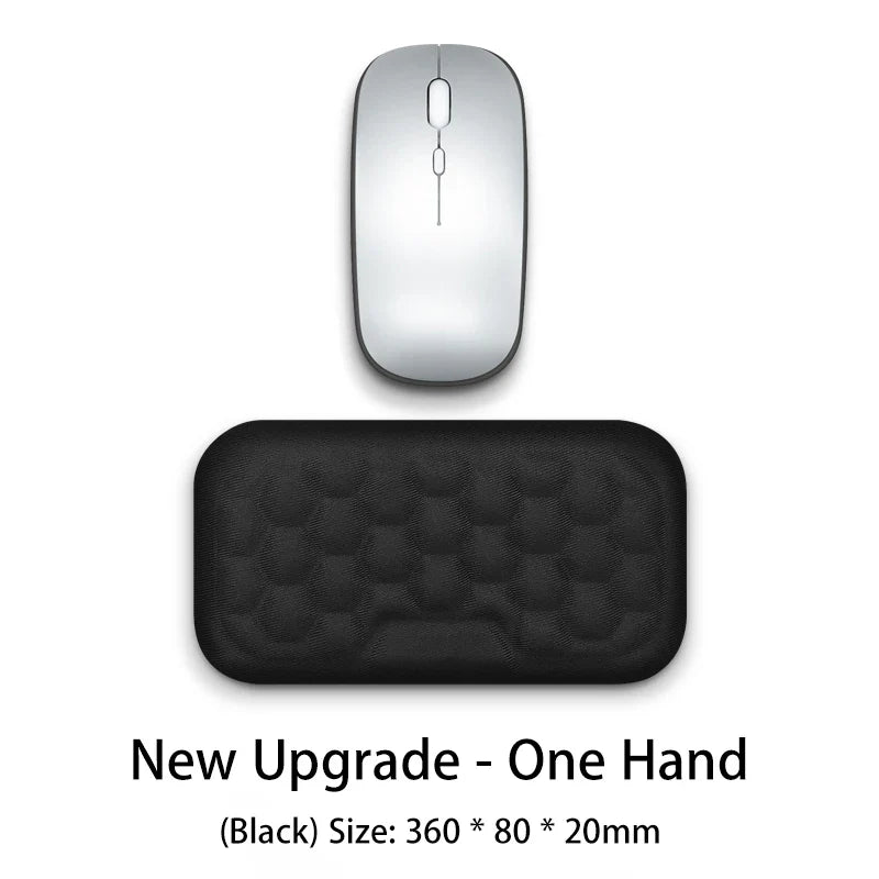 Norvo | SilentaPad Håndleddstøtte | Ergonomisk Musmatte med Minne Skum & Massasjområde | For PC, Laptop & Gaming