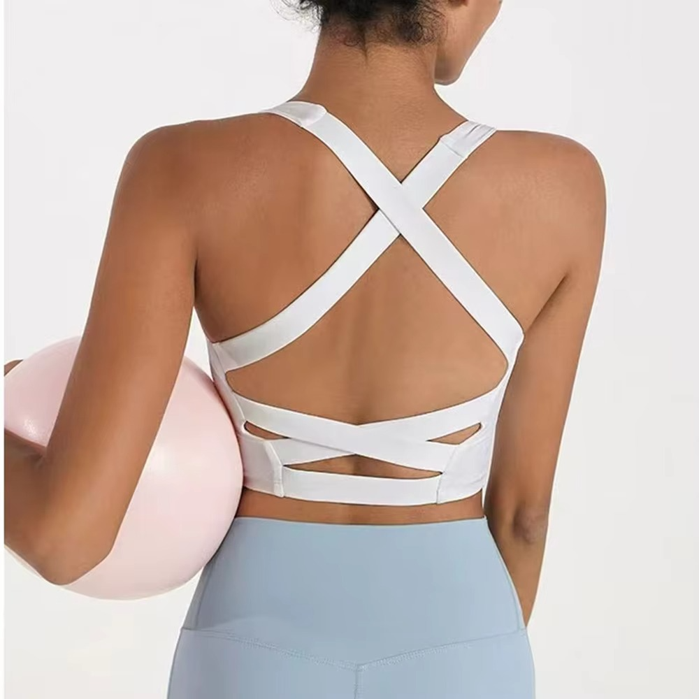 Norvo | Sømløs Sports-BH for kvinner Push Up Yoga og Løp Top