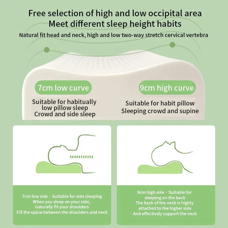 Norvo | Hypoallergenisk naturlatex pustende ergonomisk pute
