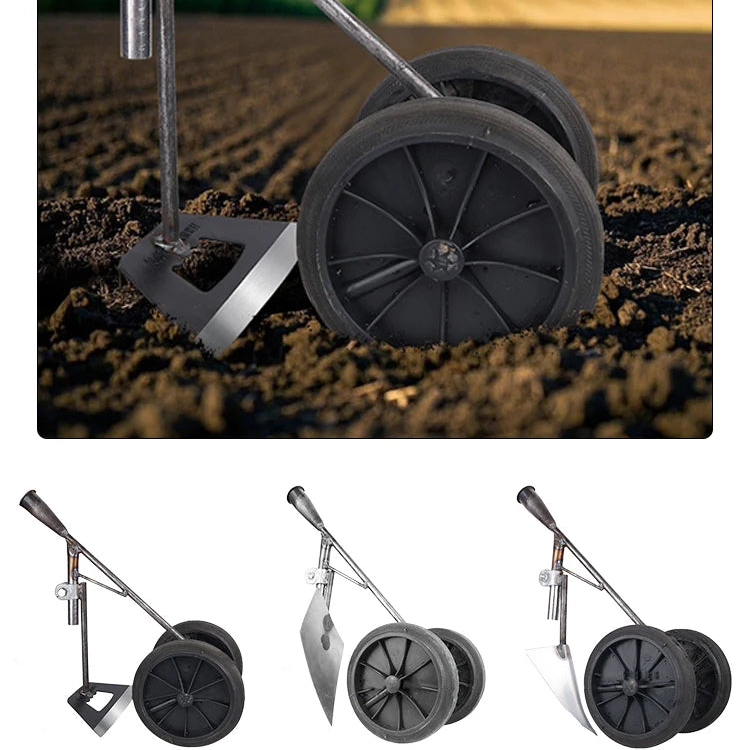 Norvo | Ugresshakke TerraRex Duo | Håndsmidd av manganstål | For ugressfjerning og jordløsning | Uten håndtak