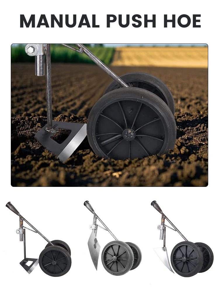 Norvo | Ugresshakke TerraRex Duo | Håndsmidd av manganstål | For ugressfjerning og jordløsning | Uten håndtak