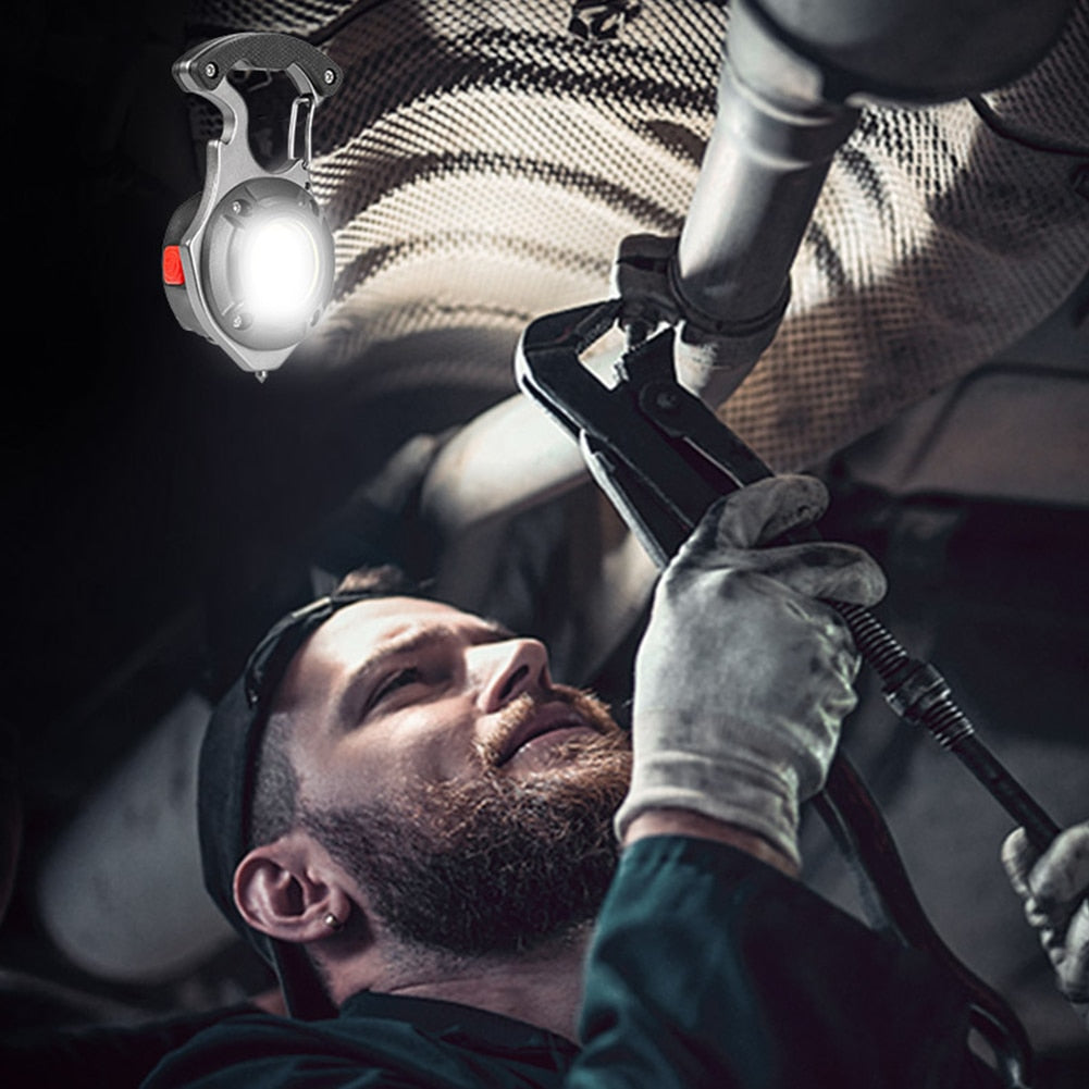 Norvo | 7i1 Lommelykt Overlevelse Camping Nøkkelring