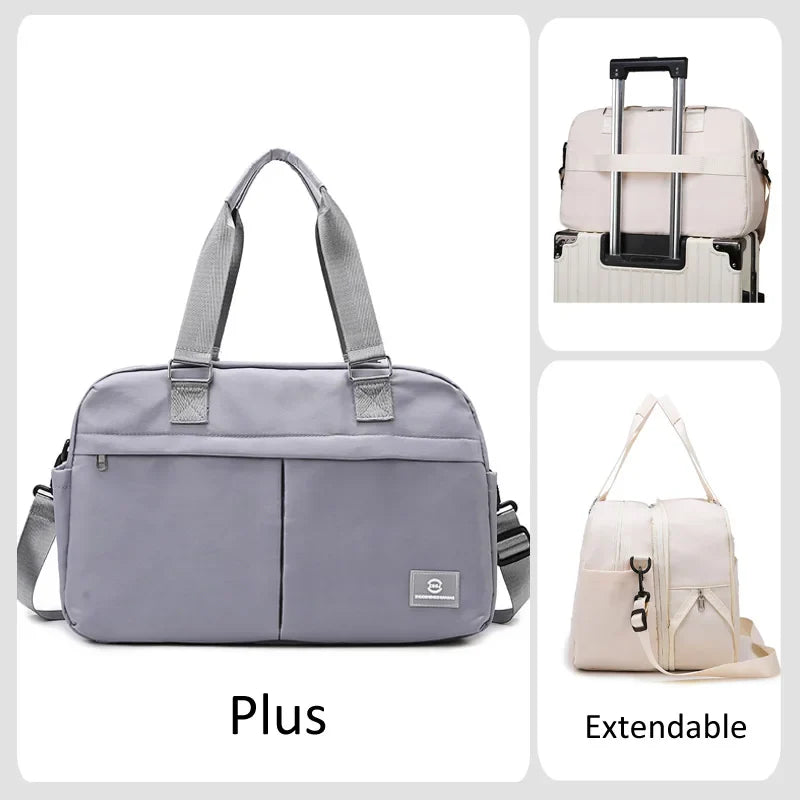 Norvo | LuganoPack Reisesekk Stor | Utskiftbar & Flerlags | Kabinbagasje & Helgetreiseveske | God plass til oppbevaring